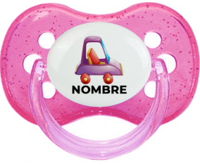 Juguetes de juguetes morados diseño de coche-1 con nombre: Chupete Cereza