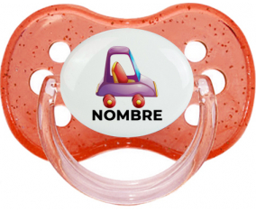 Juguetes de juguetes morados diseño de coche-1 con nombre: Chupete Cereza