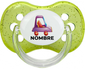 Juguetes de juguetes morados diseño de coche-1 con nombre: Chupete Cereza