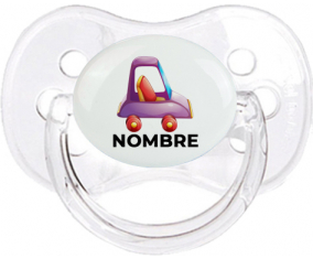 Juguetes de juguetes morados diseño de coche-1 con nombre: Chupete Cereza
