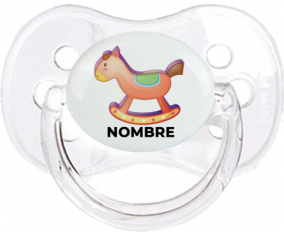 Juguetes de juguete Caballo mecedor de madera con nombre: Chupete Cereza