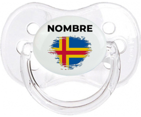 Efecto pincel de bandera Aland Islands con nombre: Chupete Cereza
