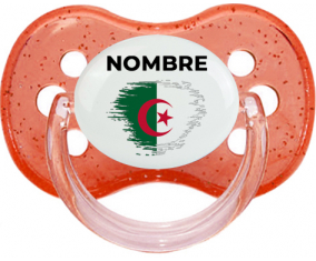 Efecto pincel de bandera Argelia con nombre: Chupete Cereza