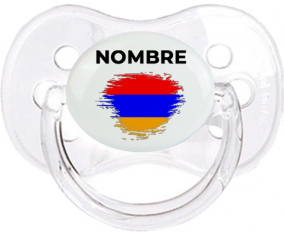 Bandera de pincel Armenia con nombre: Chupete Cereza