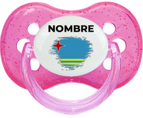 Bandera del efecto pincel Aruba con nombre: Chupete Cereza
