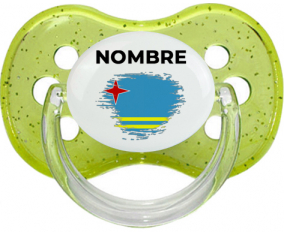 Bandera del efecto pincel Aruba con nombre: Chupete Cereza