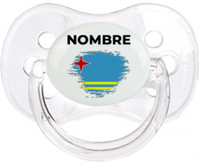 Bandera del efecto pincel Aruba con nombre: Chupete Cereza