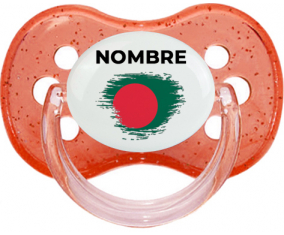 Bandera del efecto pincel de Bangladesh con nombre: Chupete Cereza