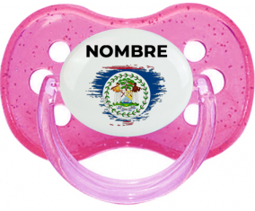 Bandera del efecto pincel de Belice con nombre: Chupete Cereza