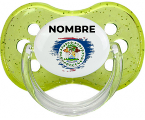 Bandera del efecto pincel de Belice con nombre: Chupete Cereza