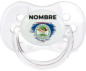 Bandera del efecto pincel de Belice con nombre: Chupete Cereza