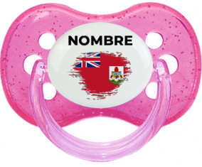 Bandera del efecto pincel de las Bermudas con nombre: Chupete Cereza