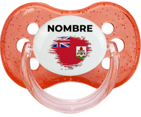 Bandera del efecto pincel de las Bermudas con nombre: Chupete Cereza