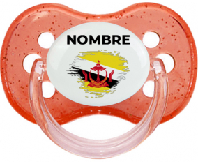 Brunei Darussalam bandera efecto pincel con nombre: Chupete Cereza