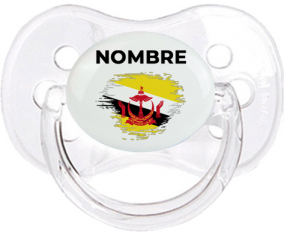 Brunei Darussalam bandera efecto pincel con nombre: Chupete Cereza