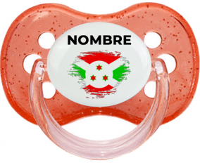 Bandera del efecto pincel de Burundi con nombre: Chupete Cereza