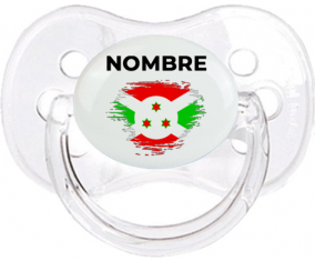 Bandera del efecto pincel de Burundi con nombre: Chupete Cereza