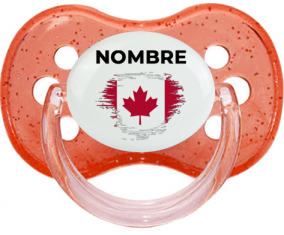 Bandera del efecto pincel de Canadá con nombre: Chupete Cereza
