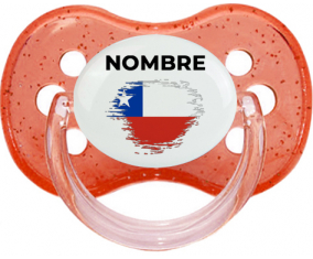 Bandera efecto cepillo de chile con nombre: Chupete Cereza