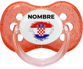 Croacia cepilla la bandera del efecto con nombre: Chupete Cereza