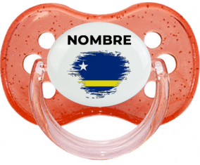 Bandera del efecto pincel Curazao con nombre: Chupete Cereza