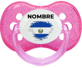 Efecto pincel de bandera El Salvador con nombre: Chupete Cereza