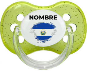Efecto pincel de bandera El Salvador con nombre: Chupete Cereza
