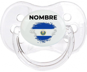 Efecto pincel de bandera El Salvador con nombre: Chupete Cereza