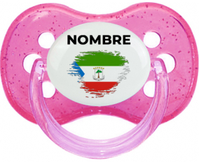 Efecto pincel de bandera Guinea Ecuatorial con nombre: Chupete Cereza