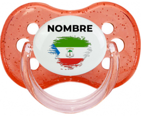 Efecto pincel de bandera Guinea Ecuatorial con nombre: Chupete Cereza