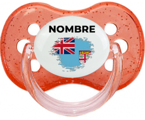 Bandera del efecto pincel de Fiji con nombre: Chupete Cereza