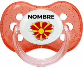 Bandera de pincel del norte de Macedonia con nombre: Chupete Cereza