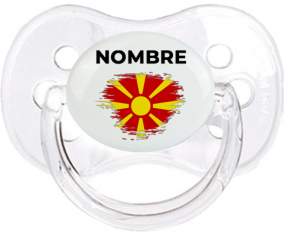 Bandera de pincel del norte de Macedonia con nombre: Chupete Cereza