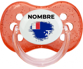 Bandera de efecto de pincel french southern lands con nombre: Chupete Cereza