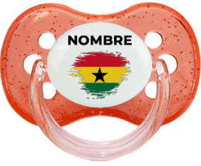 Bandera del efecto pincel de Ghana con nombre: Chupete Cereza