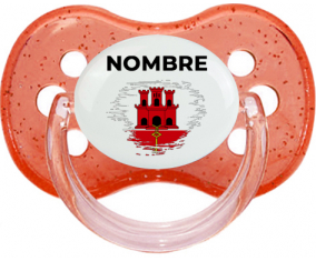 Bandera del efecto cepillo de Gibraltar con nombre: Chupete Cereza