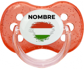Efecto pincel de bandera Hungría con nombre: Chupete Cereza