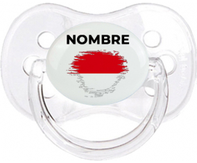 Bandera del efecto pincel de Indonesia con nombre: Chupete Cereza