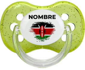 Bandera del efecto pincel de Kenia con nombre: Chupete Cereza