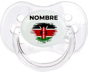 Bandera del efecto pincel de Kenia con nombre: Chupete Cereza