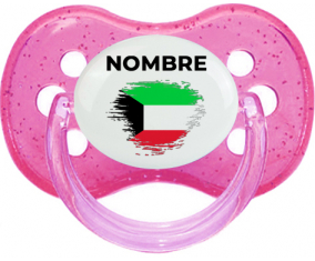 Bandera del efecto pincel de Kuwait con nombre: Chupete Cereza