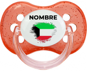 Bandera del efecto pincel de Kuwait con nombre: Chupete Cereza
