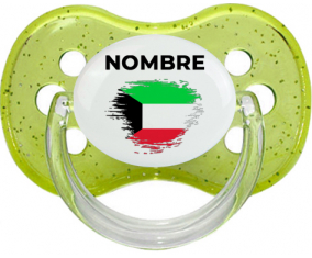 Bandera del efecto pincel de Kuwait con nombre: Chupete Cereza