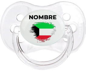 Bandera del efecto pincel de Kuwait con nombre: Chupete Cereza