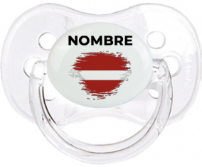 Efecto pincel de bandera Letonia con nombre: Chupete Cereza