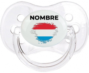 Bandera de efecto pincel luxemburguesa con nombre: Chupete Cereza