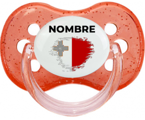 Bandera del efecto pincel de Malta con nombre: Chupete Cereza