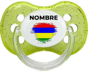 Efecto pincel de bandera Mauricio con nombre: Chupete Cereza