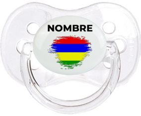 Efecto pincel de bandera Mauricio con nombre: Chupete Cereza