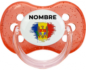 Bandera del efecto pincel moldavia con nombre: Chupete Cereza